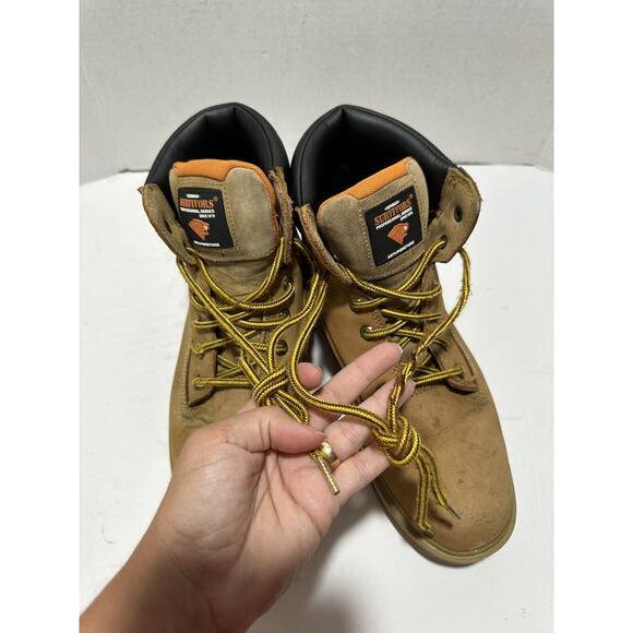 Herman Survivors Professional Series Men's Boots Leather‎ Steel Toe Size 10 Tan - Picture 15 of 15